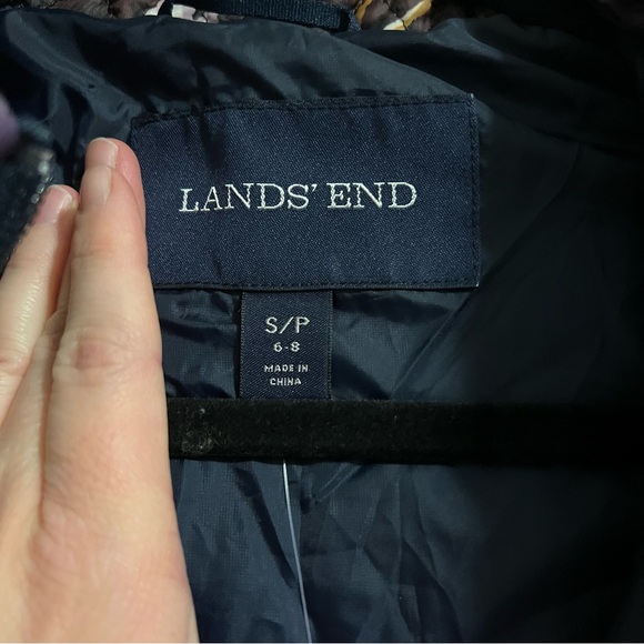Lands’ End Floral Quilted Primaloft Jacket Size Small - Picture 6 of 6